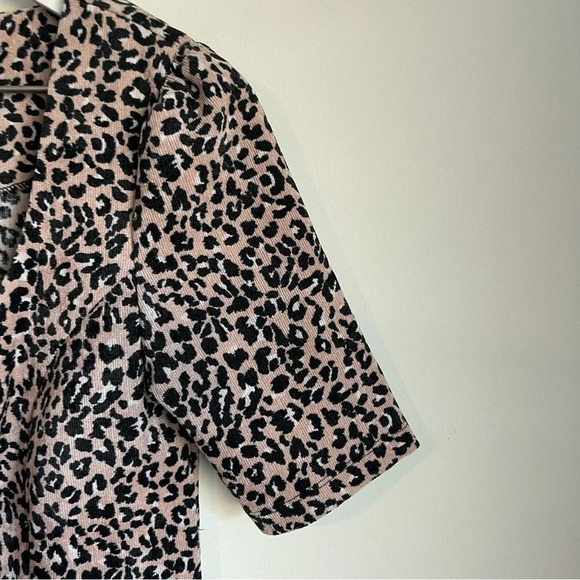 Altar’d State Pink & Black Corduroy Leopard Dress size XS - Picture 3 of 7